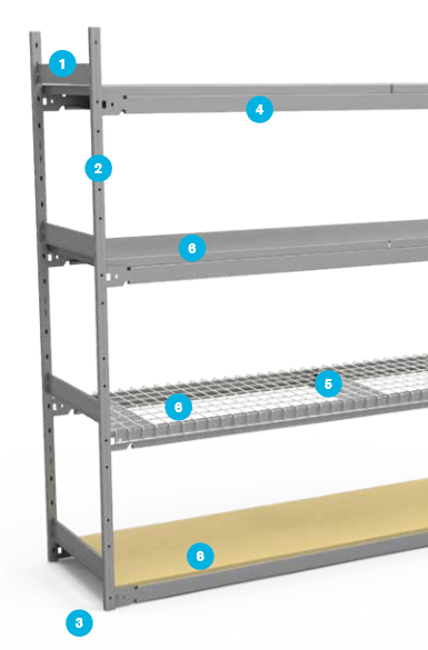 Metalware Widespan Industrial Shelving Accessories